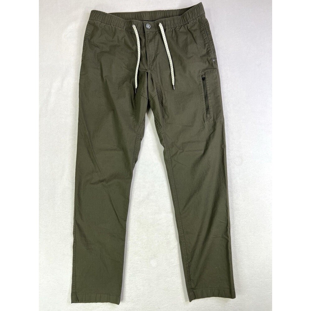 Vuori Ripstop Tapered Stretch Pants Dark Oregano Green V412 Mens 34 / Large